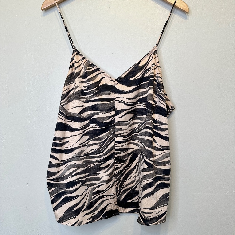 Nine West | Zebra Print Y2k Vibes Spaghetti Strap… - image 4